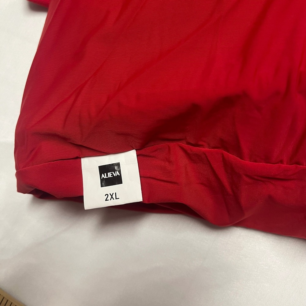 ALIEVA Dasha Modern Midi Dress Red 2XL - Picture 7 of 7